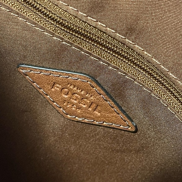 Fossil Brown Leather Backpack - Picture 8 of 16